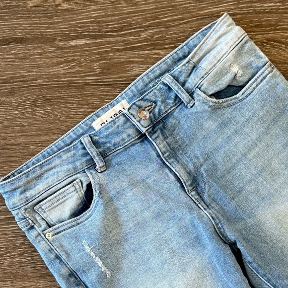 DL1961 Florence Instasculpt Cropped Clifton Jeans Distressed Light‎ Wash - Picture 3 of 11